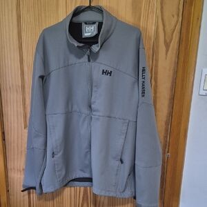 Helly Hansen Gray Lightweight Full-Zip Jacket with HH Logo